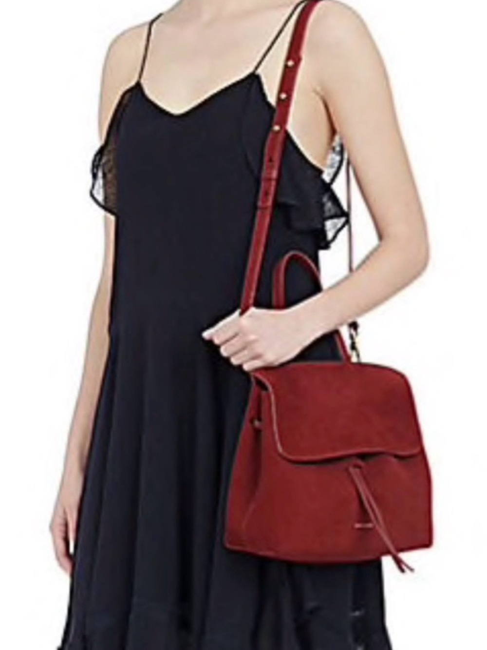 Mansur Gavriel Black Croc-Embossed Ladybag NWOT - Picture 6 of 6
